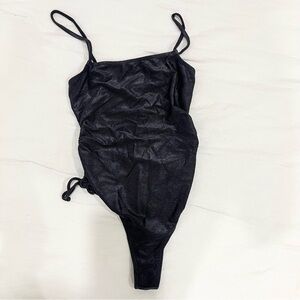 NWOT Black One Piece Swimsuit Size Small